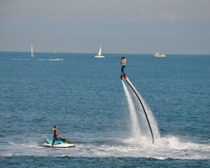 60 minutes flyboarding in dubai photo from ocean view
