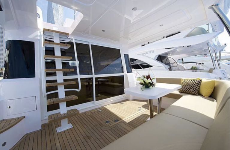 majesty yacht inside - plush sofa and seating photo