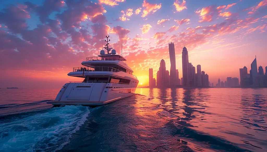 Yacht Rental Dubai and Dinner
