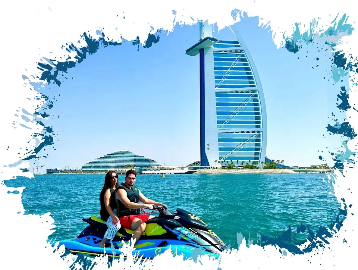 1-Hour Jet Ski Burj Al Arab Tour Ilustration